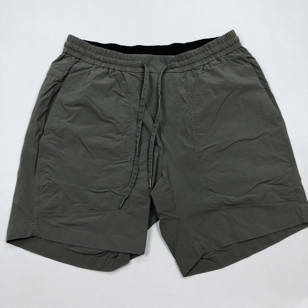Lululemon Bowline Shorts XL Gray Ripstop Athletic Mens LM7ARQS